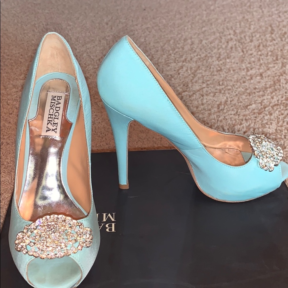 Badgley Mischka Goodie -Tiffany Blue